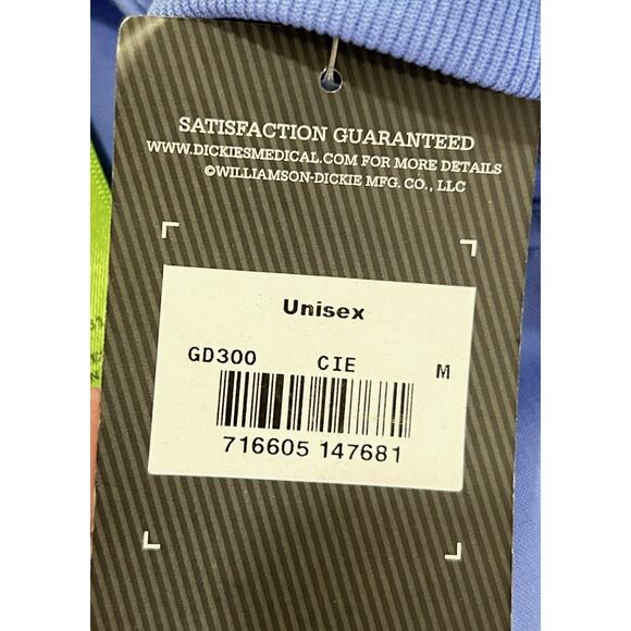 Dickies Womens Lincoln Tech Snap Front Scrub Jacket Ciel Medium NWT - Picture 8 of 8